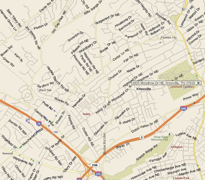 Location - 1605 Woodrow Dr