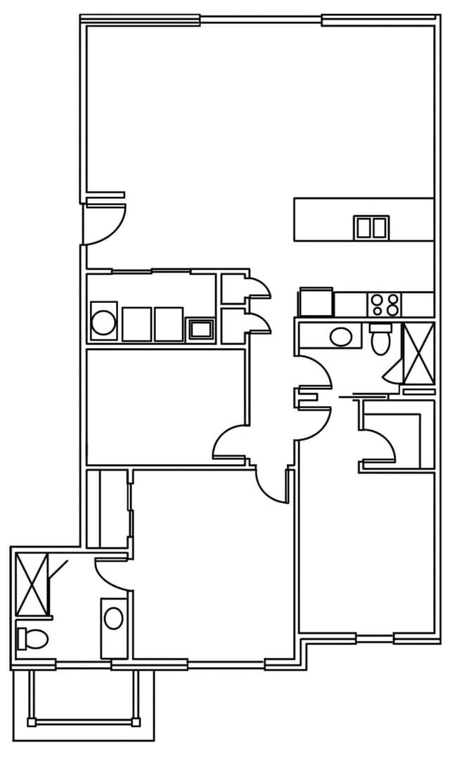 Unit 203 - The Village Courtyard Apartments