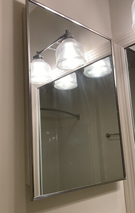 Full Size Medicine Cabinet and New Lighting - 535 W Glenn Ave
