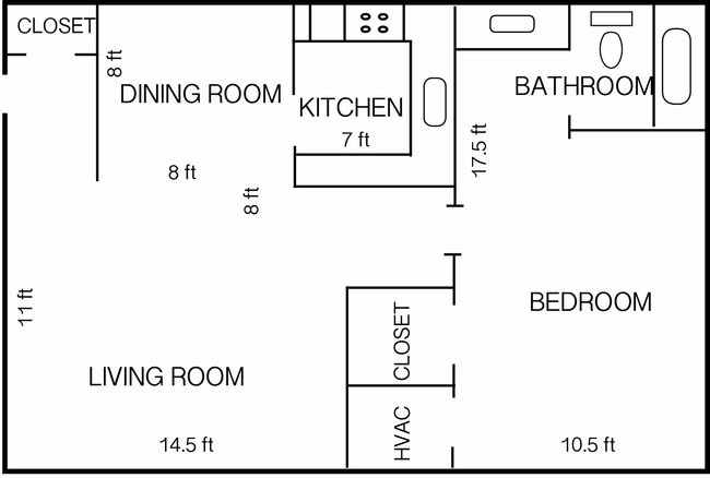 1BR/1BA - Nottingham