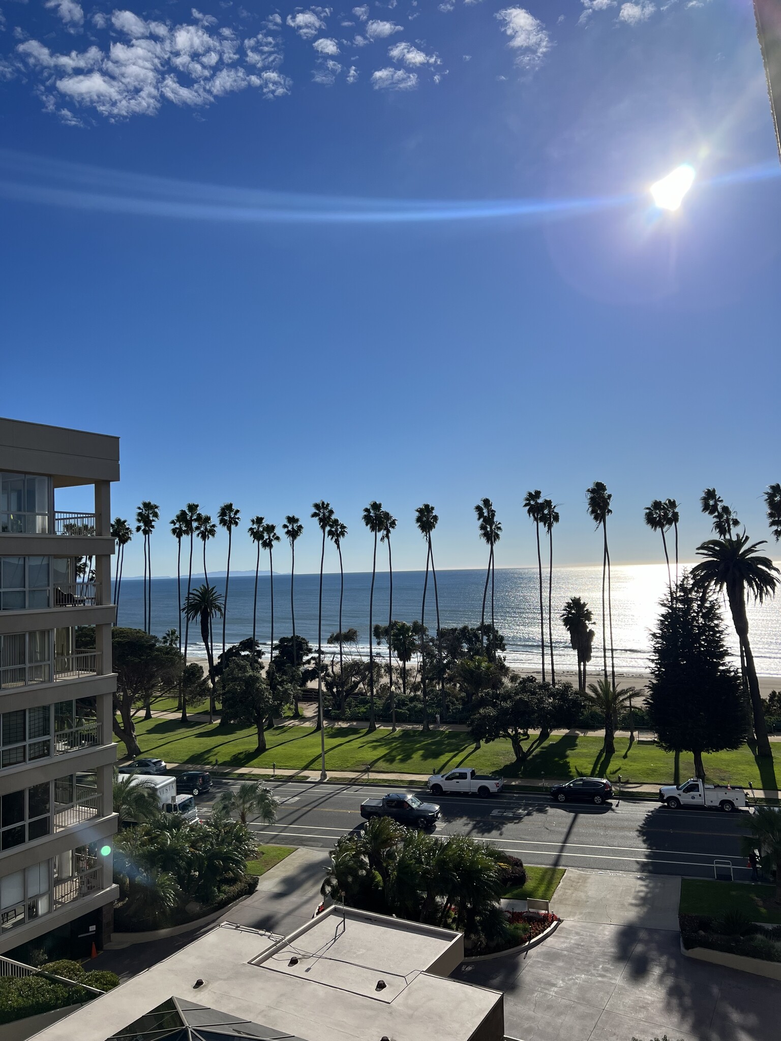 Ocean & Beach View from Living Room - 515 Ocean Ave