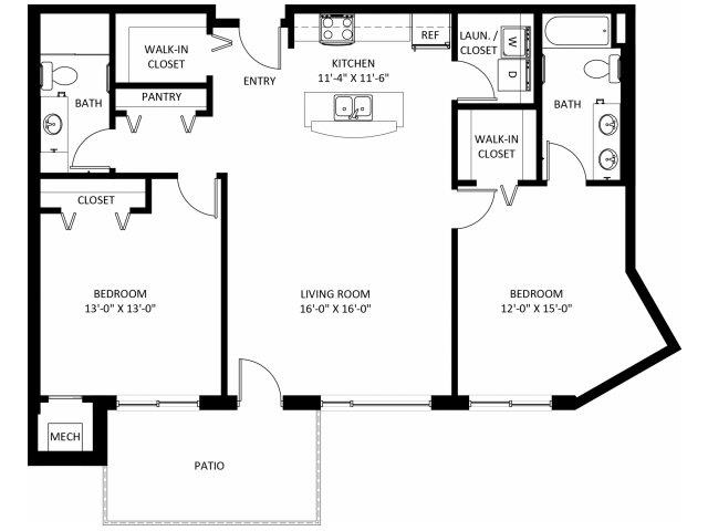 Floorplan - The View at Long Lake