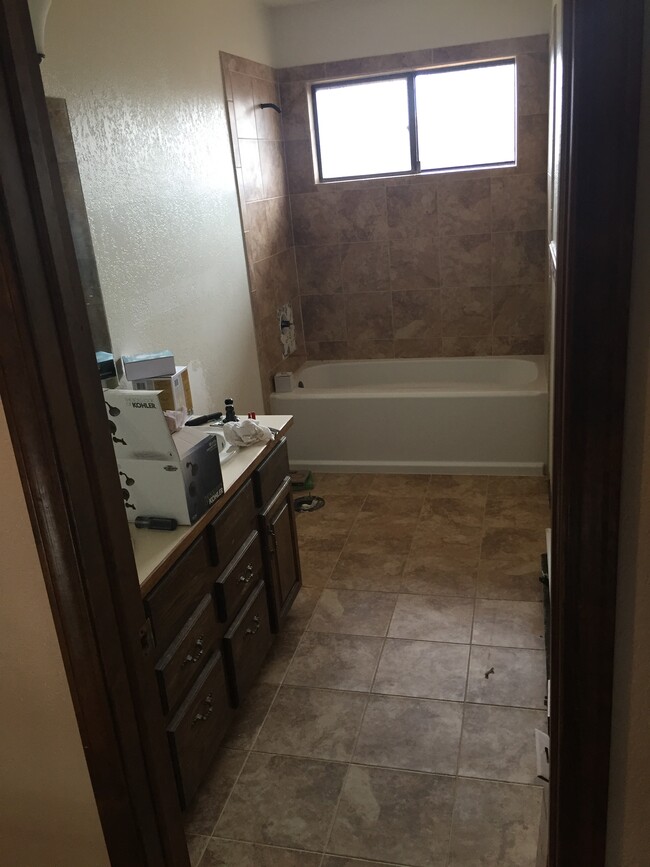 Full remodel of the upstairs bathroom. - 372 Ridge View Drive