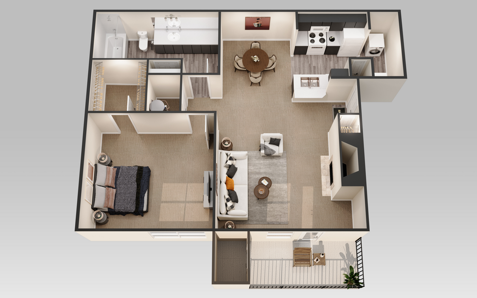 A2 700 SQ.FT. - Bella Vita at Three60 Apartments