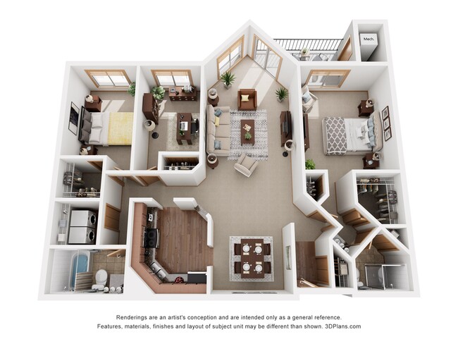 Floorplan - Crosby Pointe Apartments