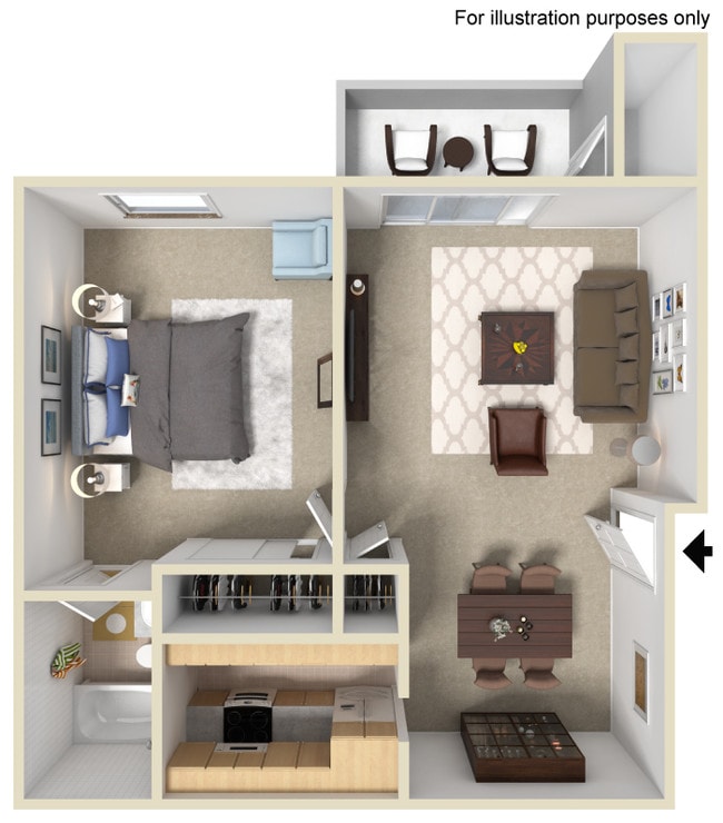 Floorplan - Hendrix Apartments - A 55+ Lifestyle Community