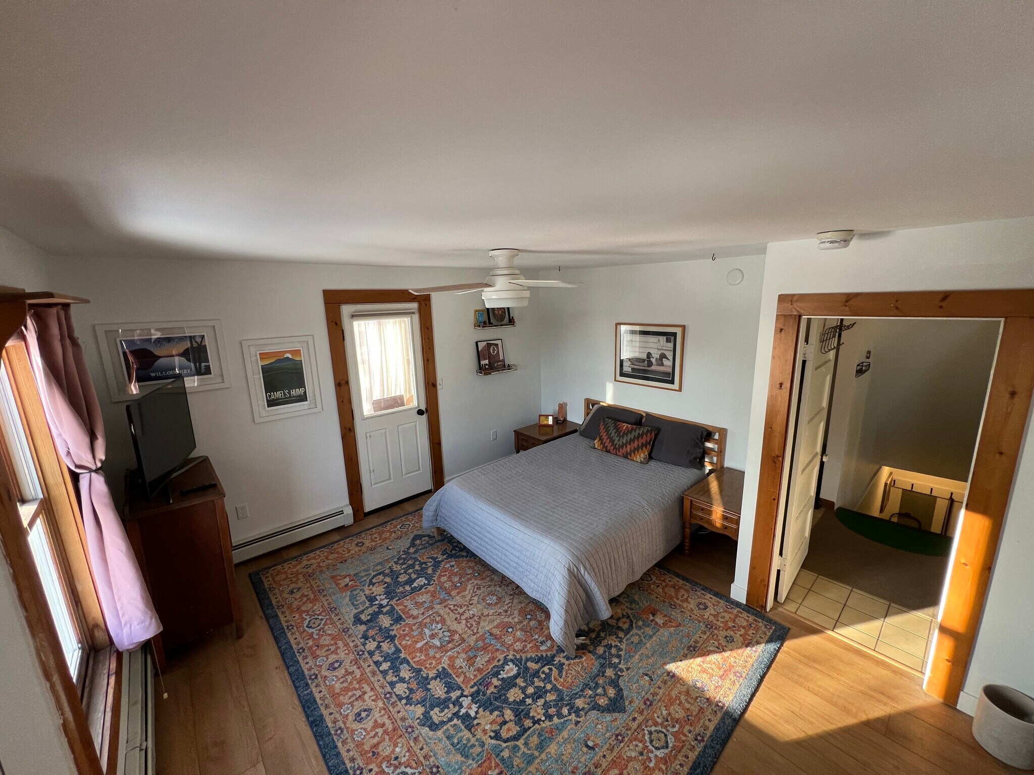 Main Floor Bedroom - Door to 3-Season - 39 Burling St