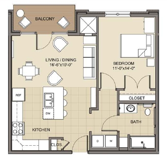 1BR/1BA - Edgewood Village