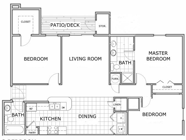 3 Bedroom - Parkwood Apartments