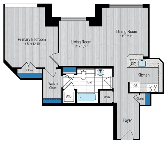 Washington Floor Plan - Carlyle Place