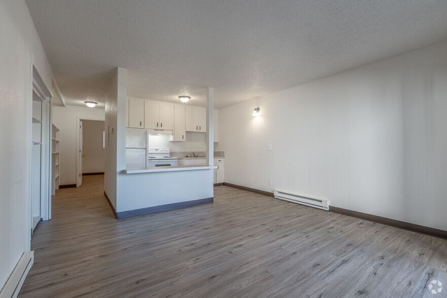 1BR, 1BA - 579SF Living Room - Somerset Apartments