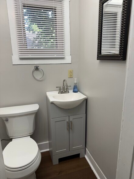 Half bath off the kitchen - 248 W 4th Ave