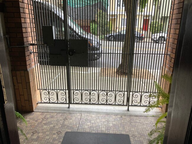 front security gate and call box - 1240 7th Ave