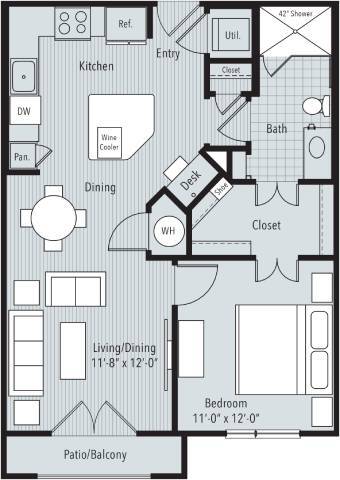 Floorplan - 46 Penn Apartment Homes