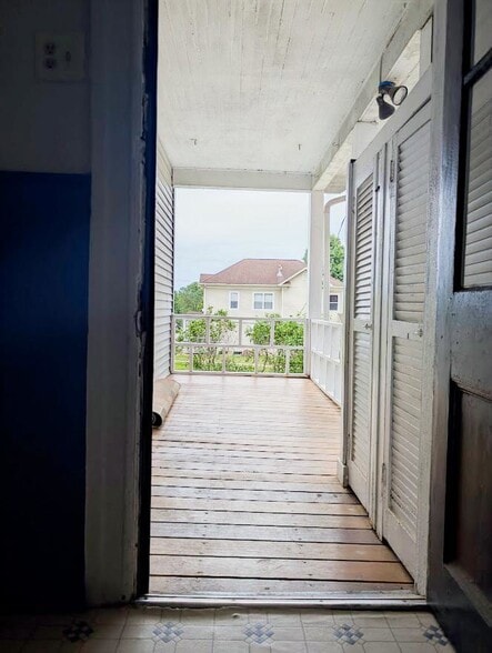 Back Deck View from Kitchen Door - 1106 George St
