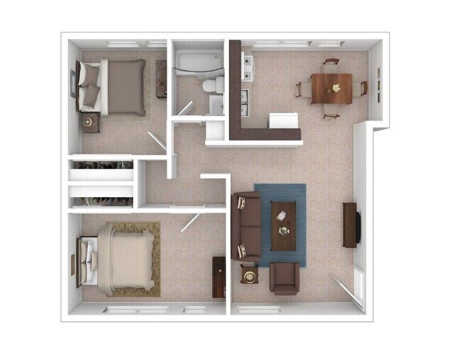 Floorplan - Pine Creek Village Apartments