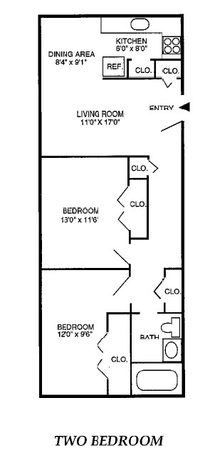 2BR/1BA - Springview Garden Apartments