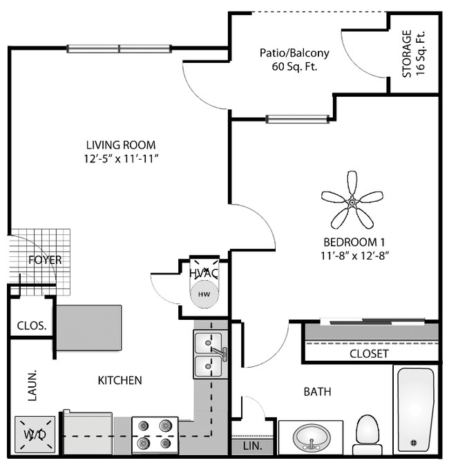 1BR/1BA - The Mirage