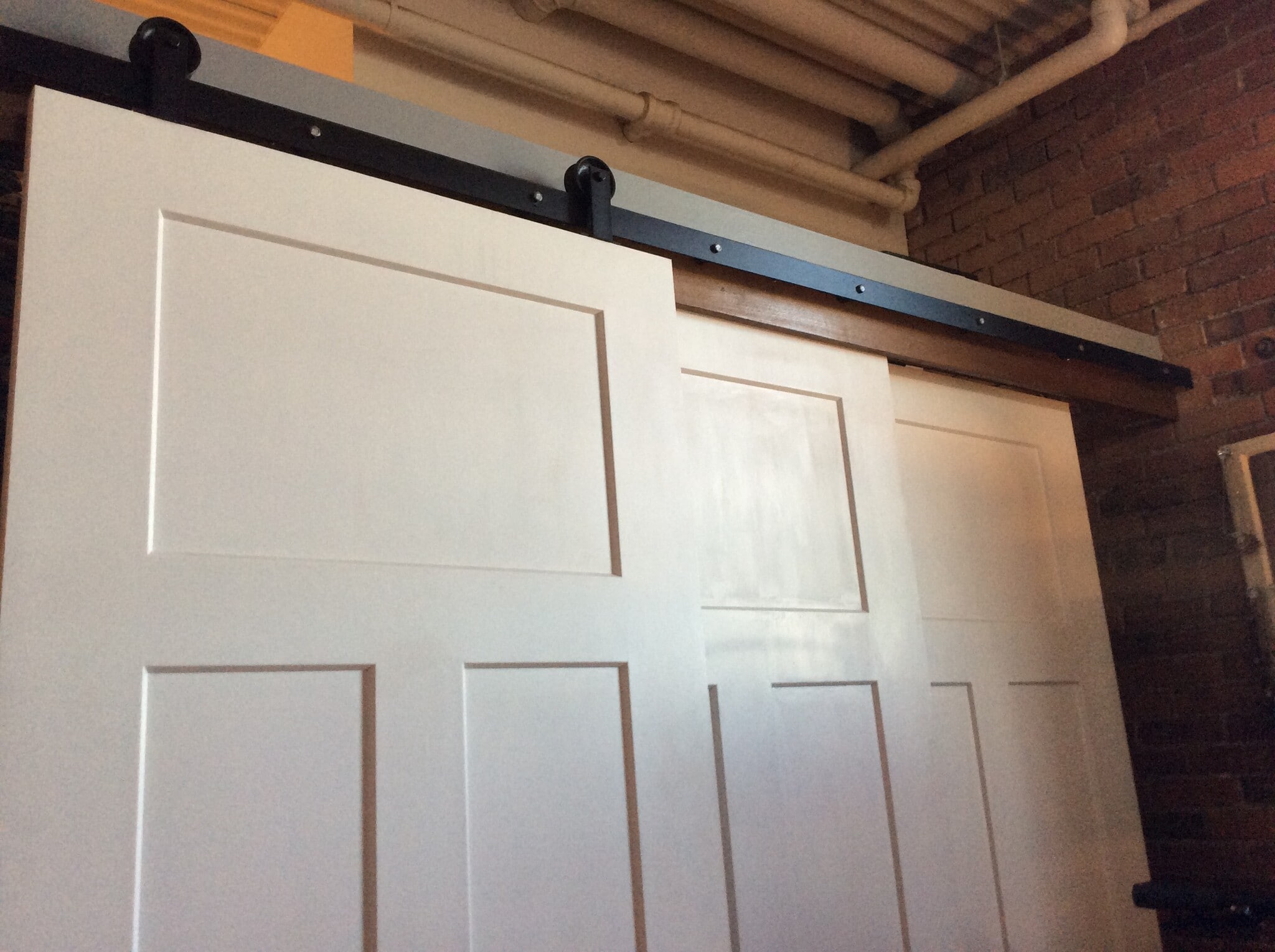 Barn door closet in master bedroom - 2261 Blake Street
