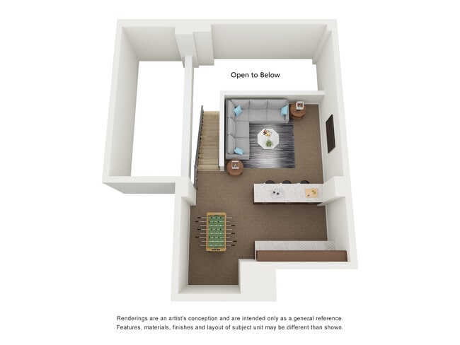 Upper Level 2x2.5 Penthouse Loft Q - Residences at 150 Bagley