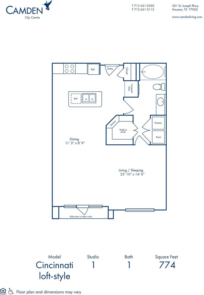 Floorplan - Camden City Centre