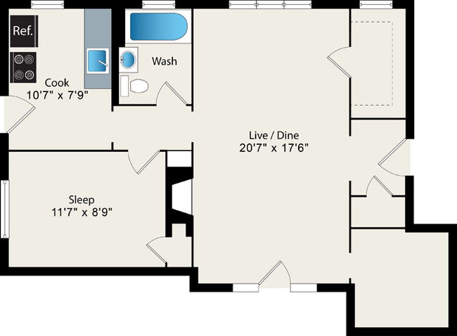 Floorplan - Irving Courts by Reside