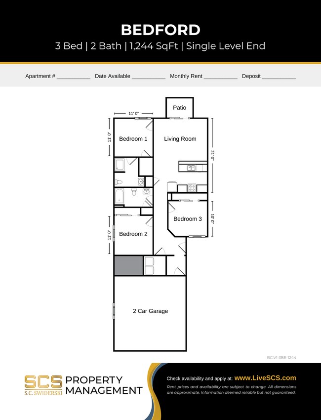 Floorplan - SCS Shawano Apartment Community