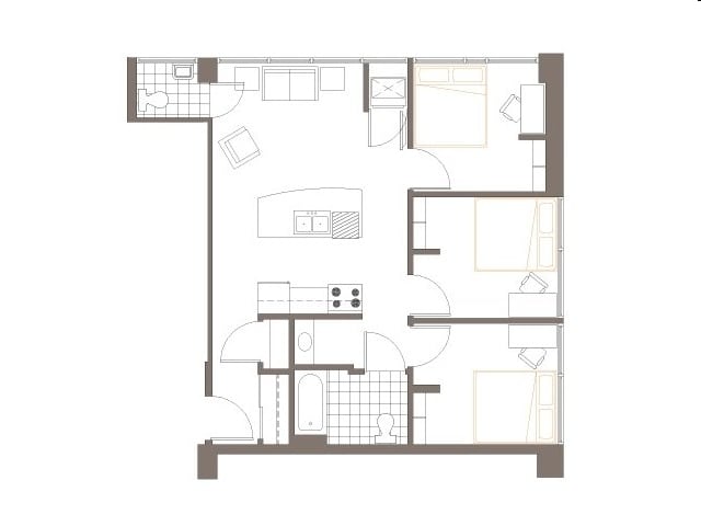 3BR/1.5BA - The Marq
