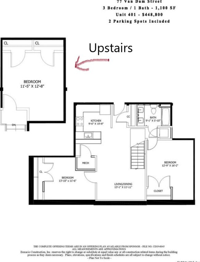 Floor Plan - 77 Van Dam St