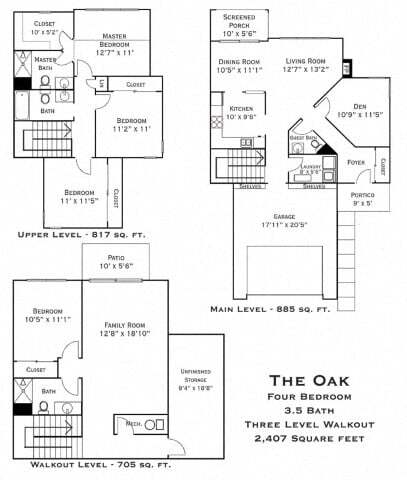 Floorplan - Cedar Pointe Townhomes