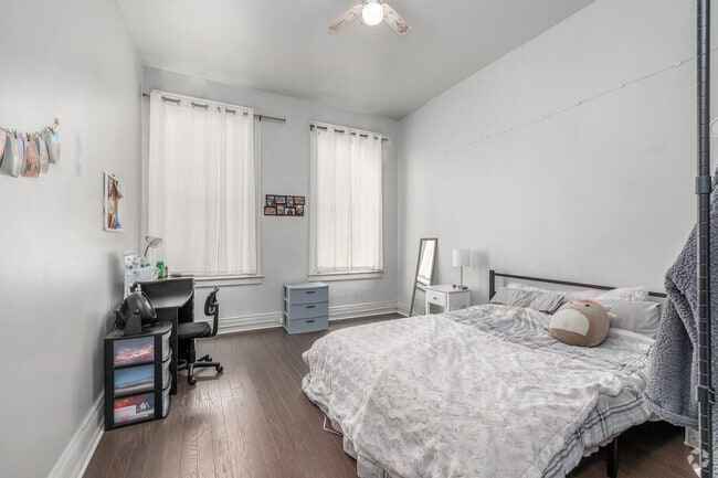 3BR, 1BA - 800SF - First Bedroom - The Miller