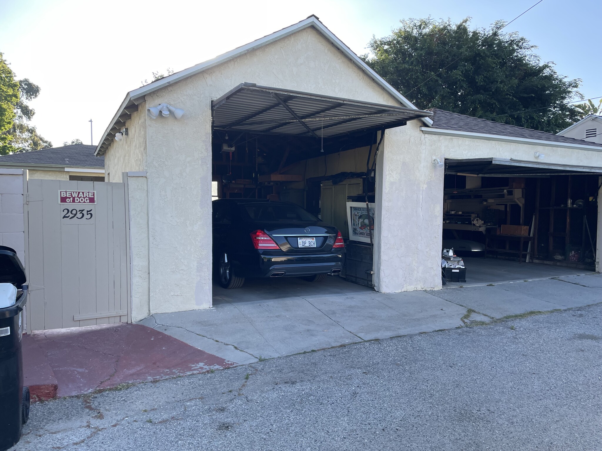 3 car garage in alley with storage - 2935 Westwood Blvd