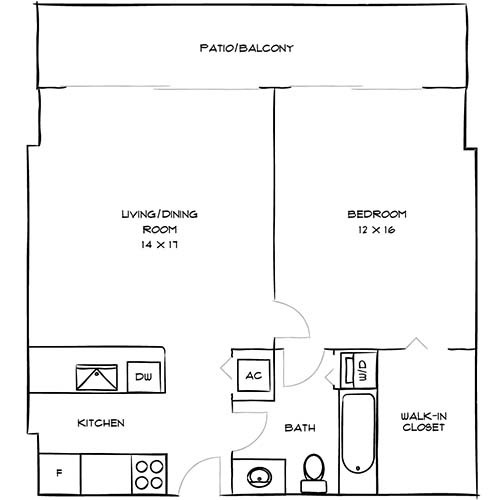 Floorplan - Bay Parc Apartment Homes