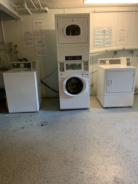 laundry in basement below unit - 51 Warren St