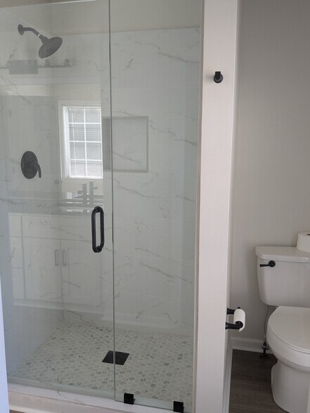 New tiled shower - 60 Riverside Pky