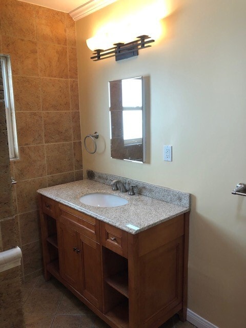 Vanity is now a 5' in Light Grey - 1334 E 1st St