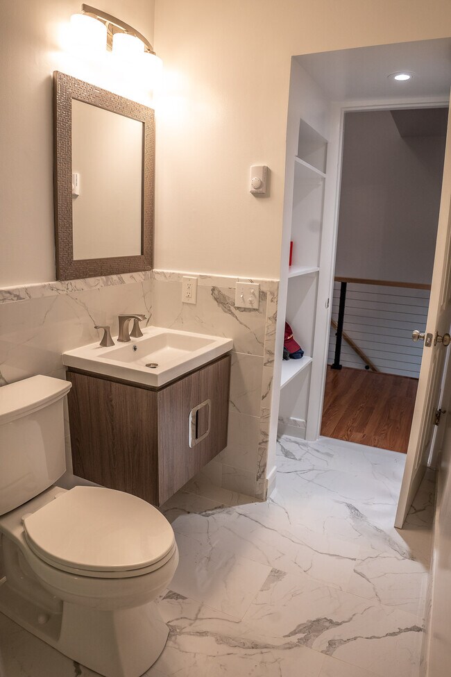 New European Style Hall Bathroom - 455 Hope St