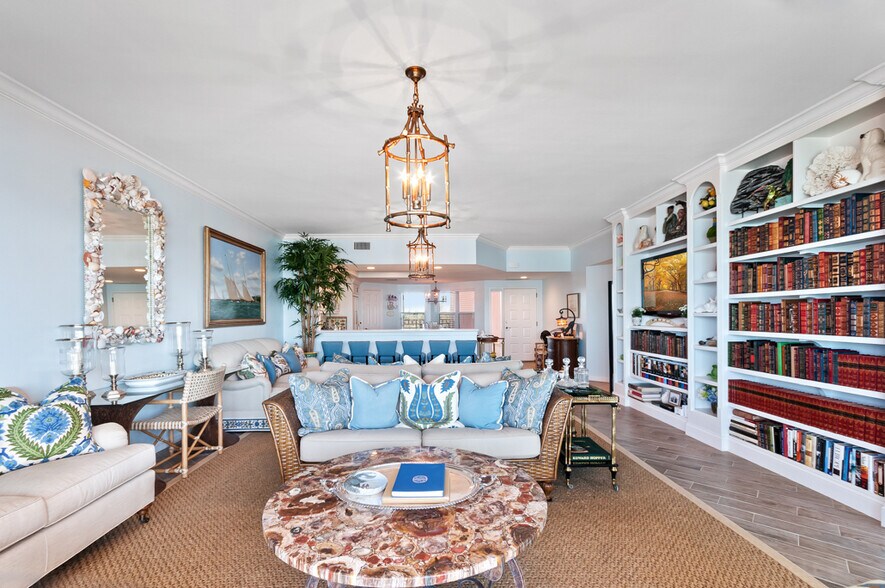 extensive library - 253 Barefoot Beach Blvd