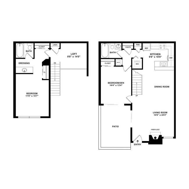 Floorplan - Casa Azul Townhomes