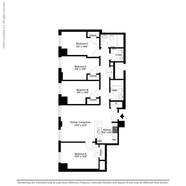 Saratoga - 4 bedroom - 500 W Fayette St.