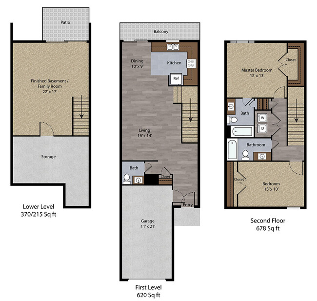 Floorplan - Pine Meadow Townhomes