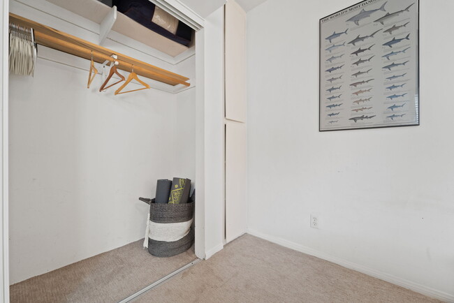 Spacious bedroom closet - 709 Agate St