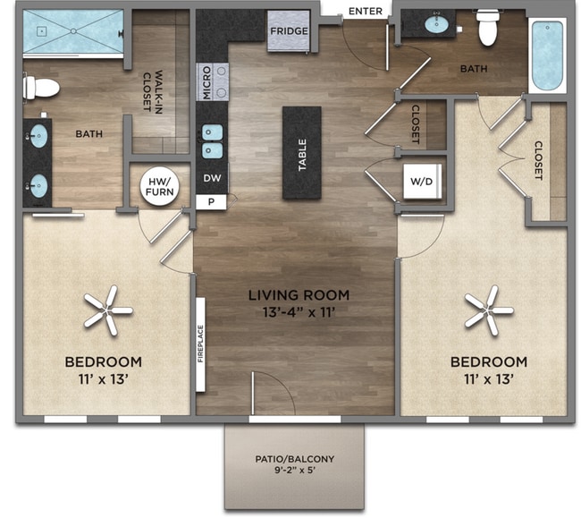 Floorplan - Century Baxter Ave