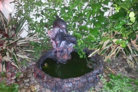 One of 3 Fountains w/ benches in garden - 47-337 Mahakea Rd