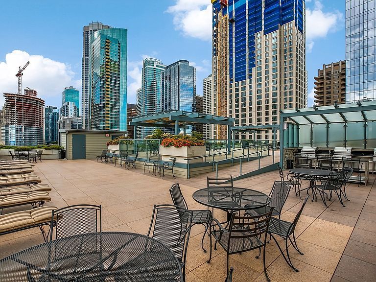 Large terrace with 6 BBQ grills - 474 N Lake Shore Dr