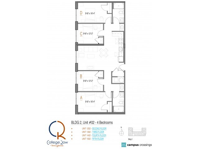 4 Bedroom - Campus Crossings at College Row