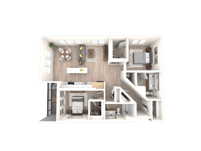 Floorplan - Tempo at Nine Mile Station Apartments