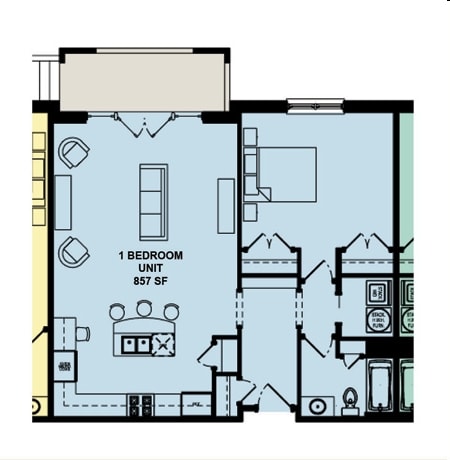 1BR/1BA - Dilworth Walk