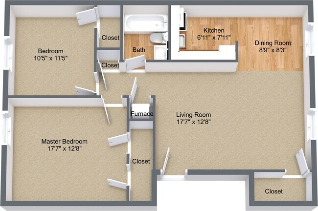 Floorplan - Webster Court Apartments