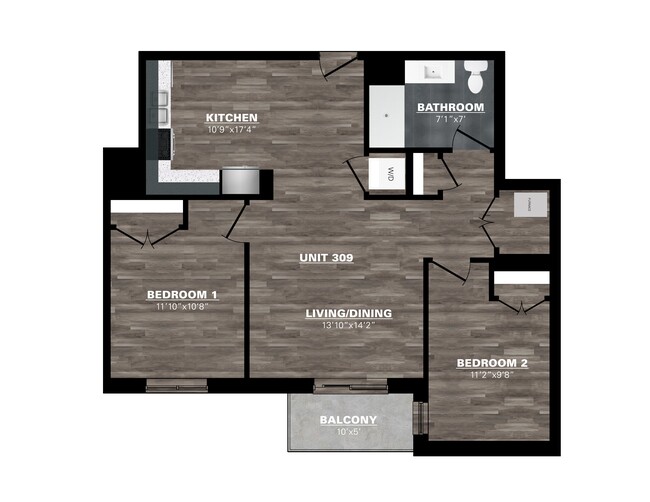 Floorplan - The Mondrian